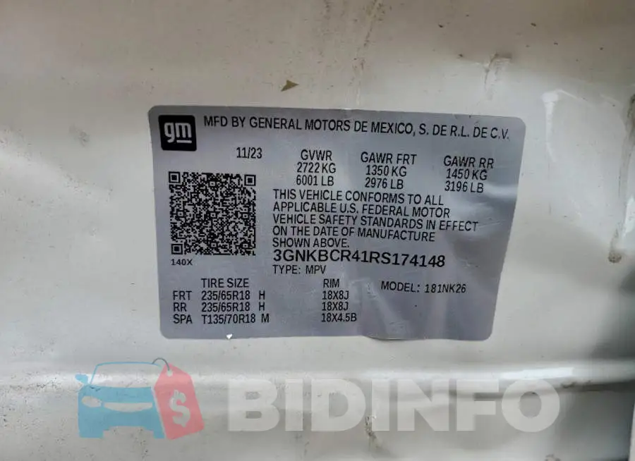3GNKBCR41RS174148 Photo# 13