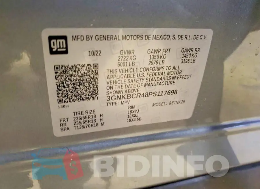 3GNKBCR48PS117698 Photo# 13