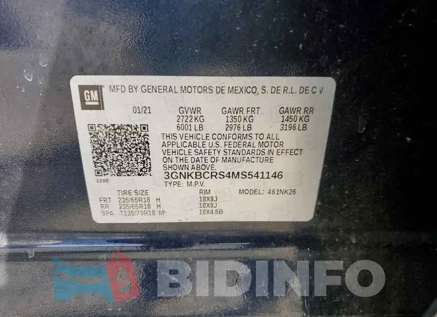3GNKBCRS4MS541146 Photo# 13