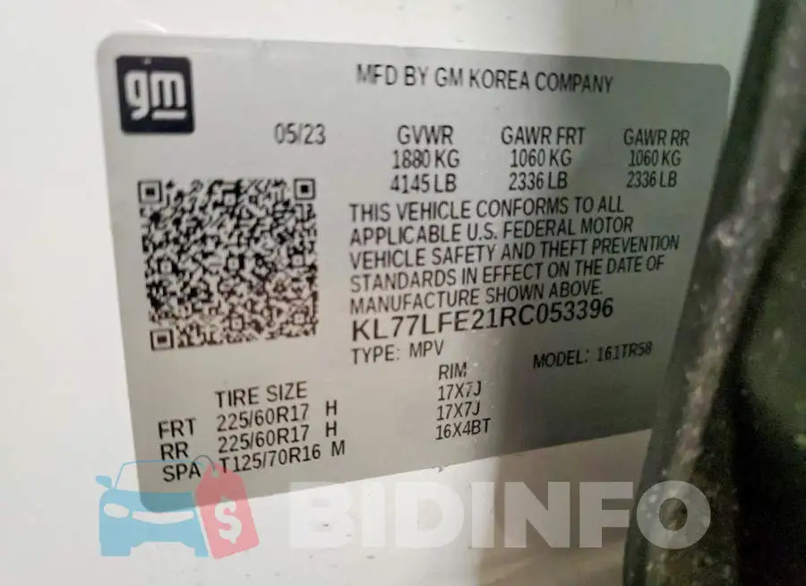 KL77LFE21RC053396 Photo# 13