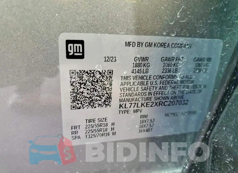 KL77LKE2XRC207032 Photo# 13