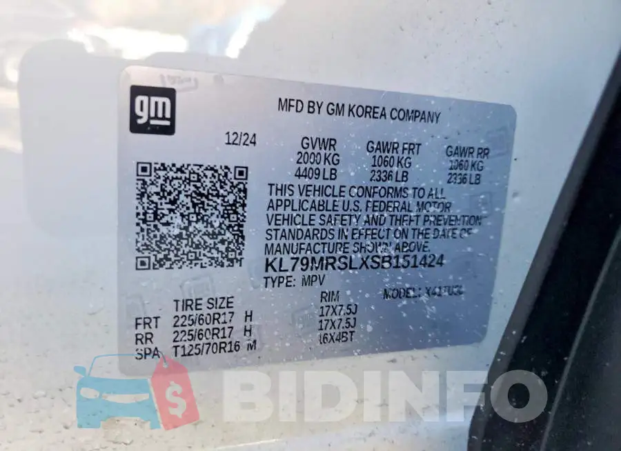 KL79MRSLXSB151424 Photo# 12