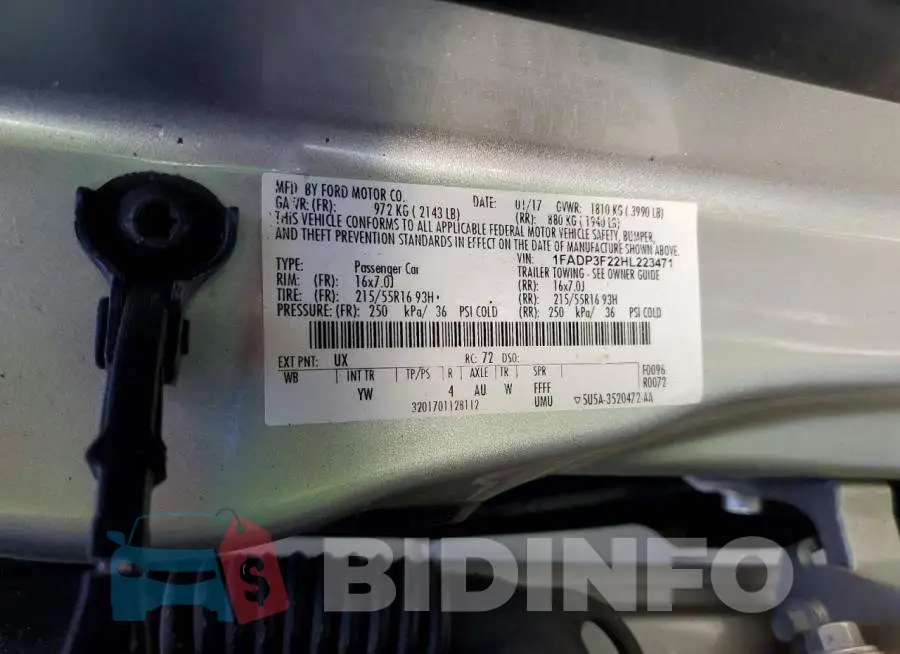 1FADP3F22HL223471 Photo# 13
