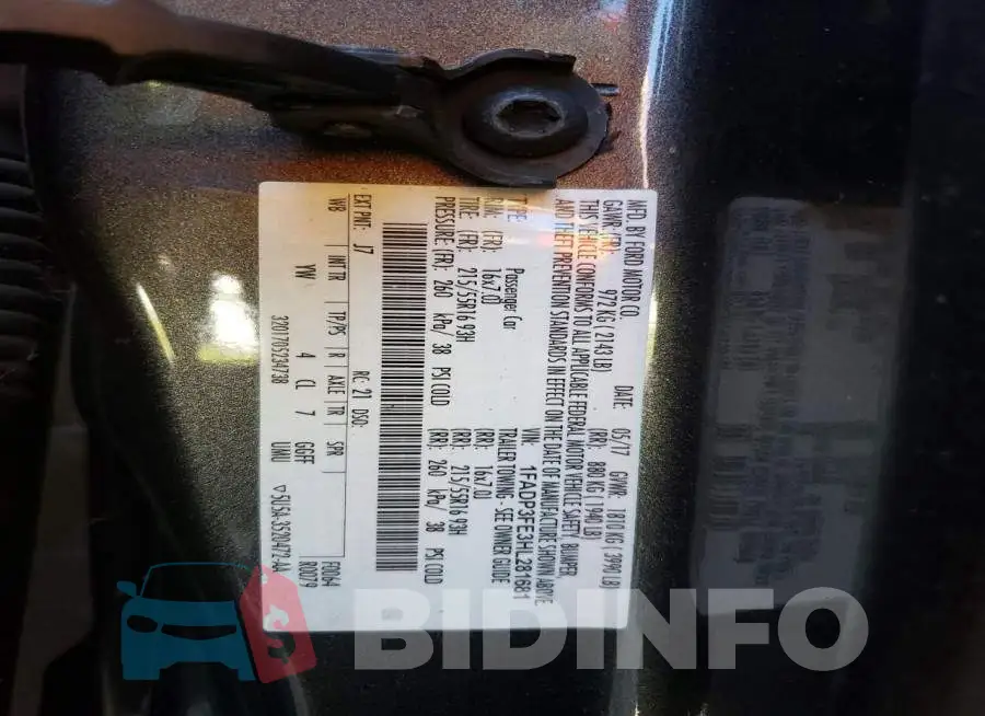 1FADP3FE3HL281681 Photo# 13