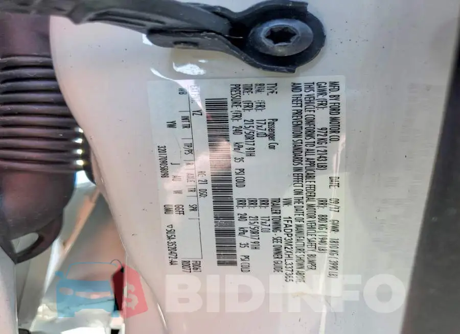 1FADP3M2XHL337365 Photo# 14
