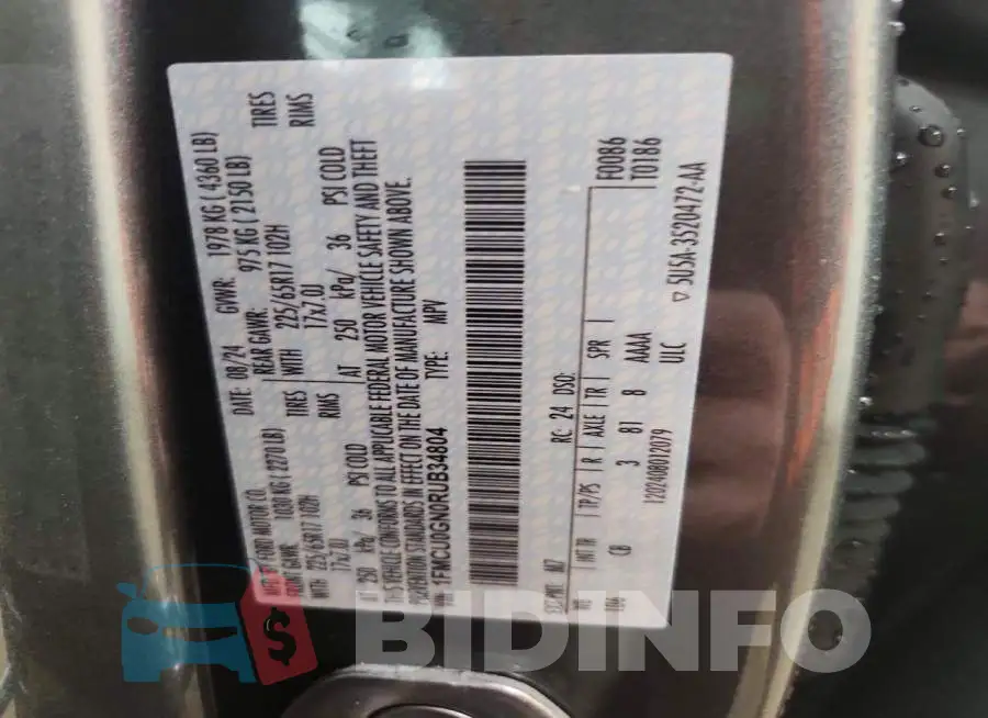 1FMCU0GN0RUB34804 Photo# 13
