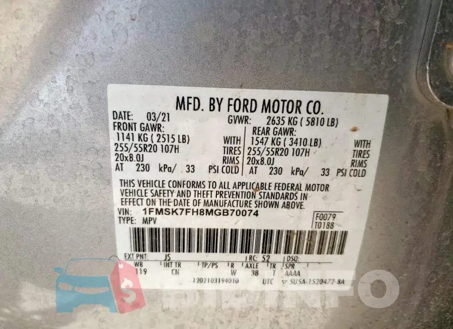 1FMSK7FH8MGB70074 Photo# 14