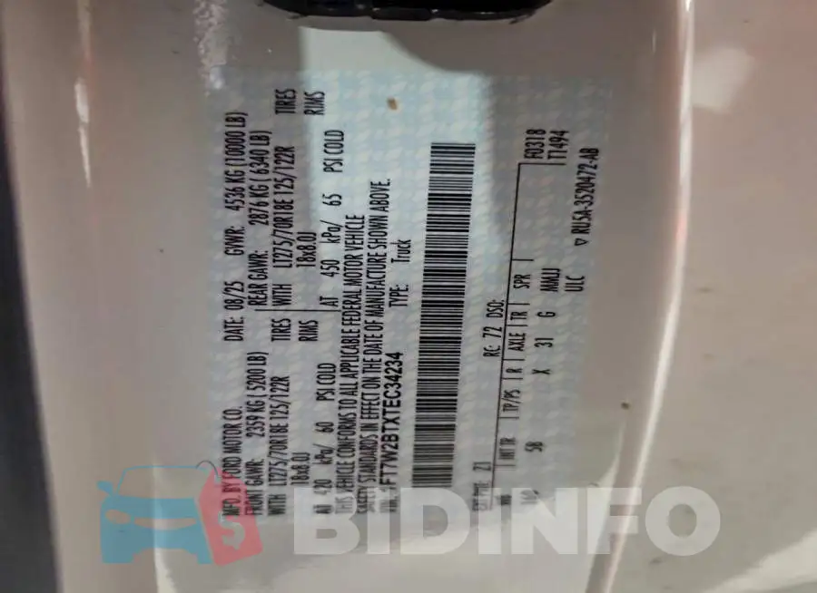 1FT7W2BTXTEC34234 Photo# 12