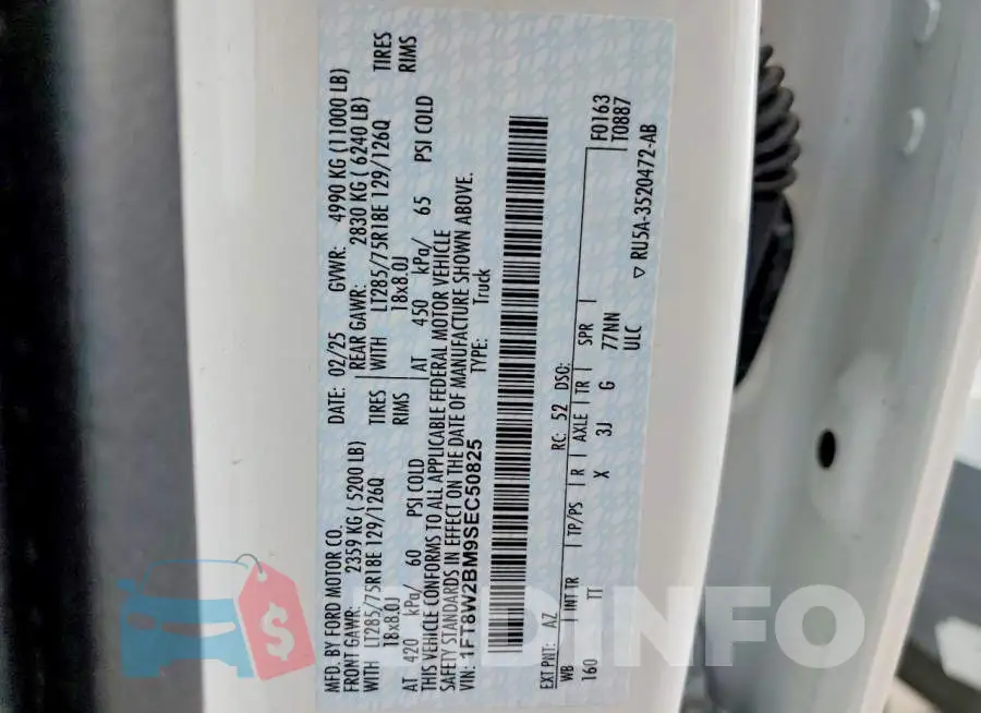 1FT8W2BM9SEC50825 Photo# 12