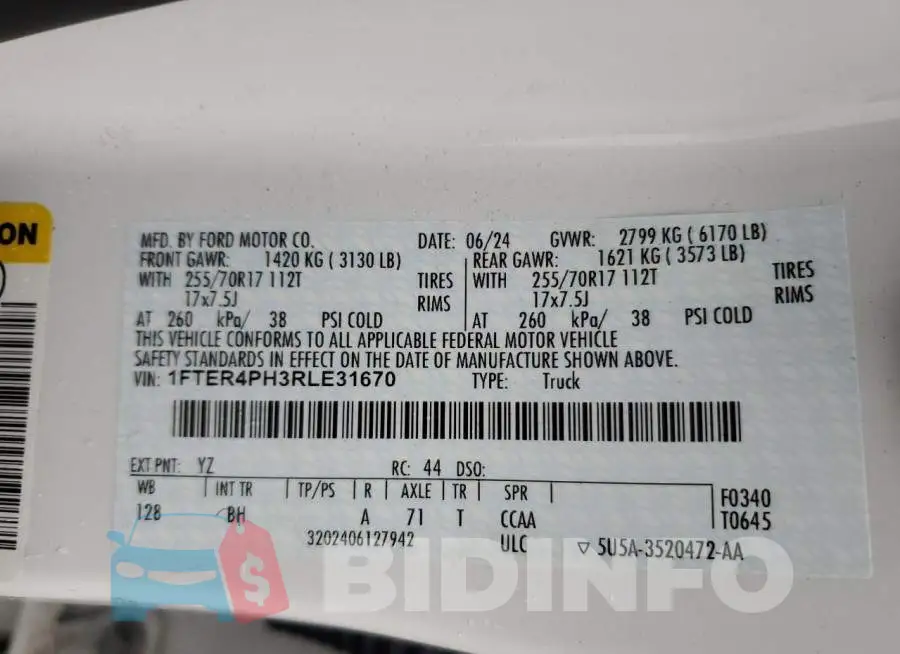 1FTER4PH3RLE31670 Photo# 14