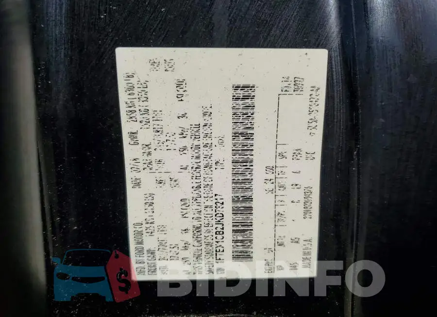 1FTEX1CB2JKD78217 Photo# 12