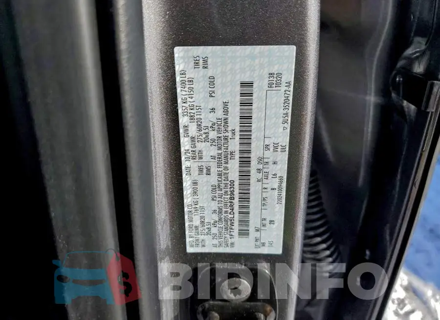 1FTFW5LD4RFB96300 Photo# 12
