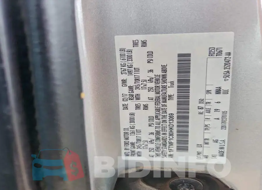 1FTMF1C80HKD13069 Photo# 12