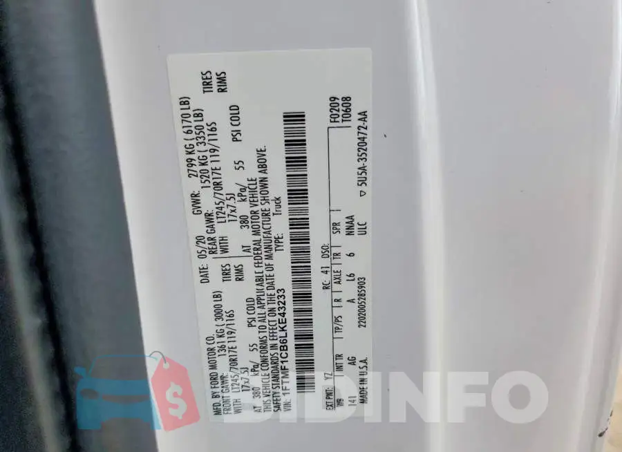 1FTMF1CB6LKE43233 Photo# 12