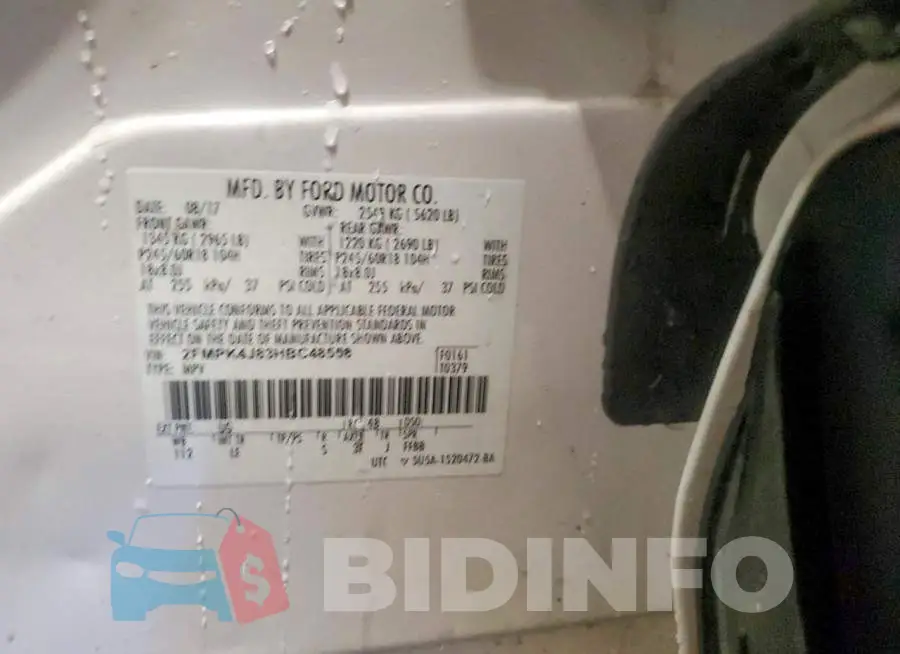 2FMPK4J83HBC48558 Photo# 13