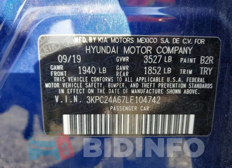 3KPC24A67LE104742 Photo# 12