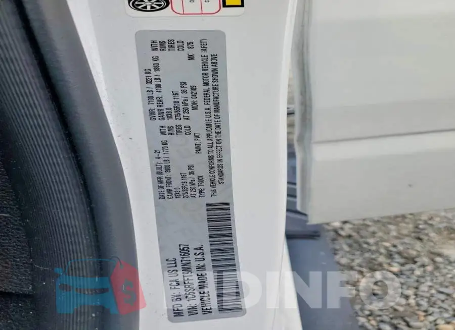 1C6SRFFT9MN716057 Photo# 12