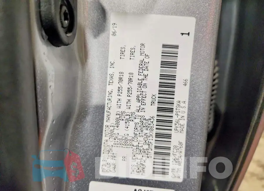 5TFDM5F13KX083436 Photo# 12