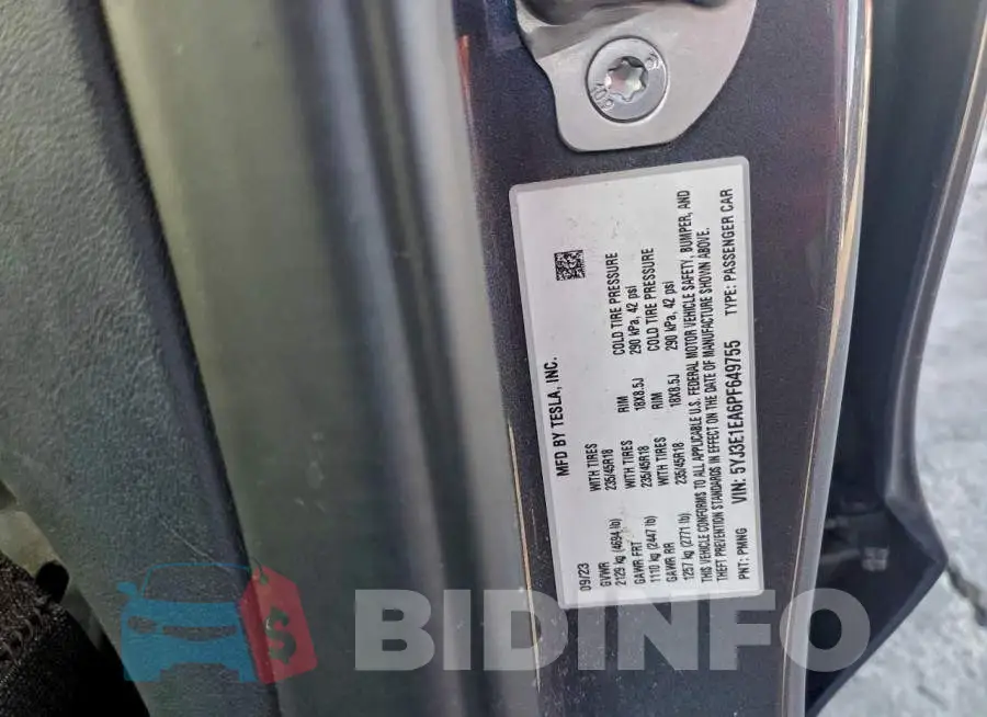 5YJ3E1EA6PF649755 Photo# 12