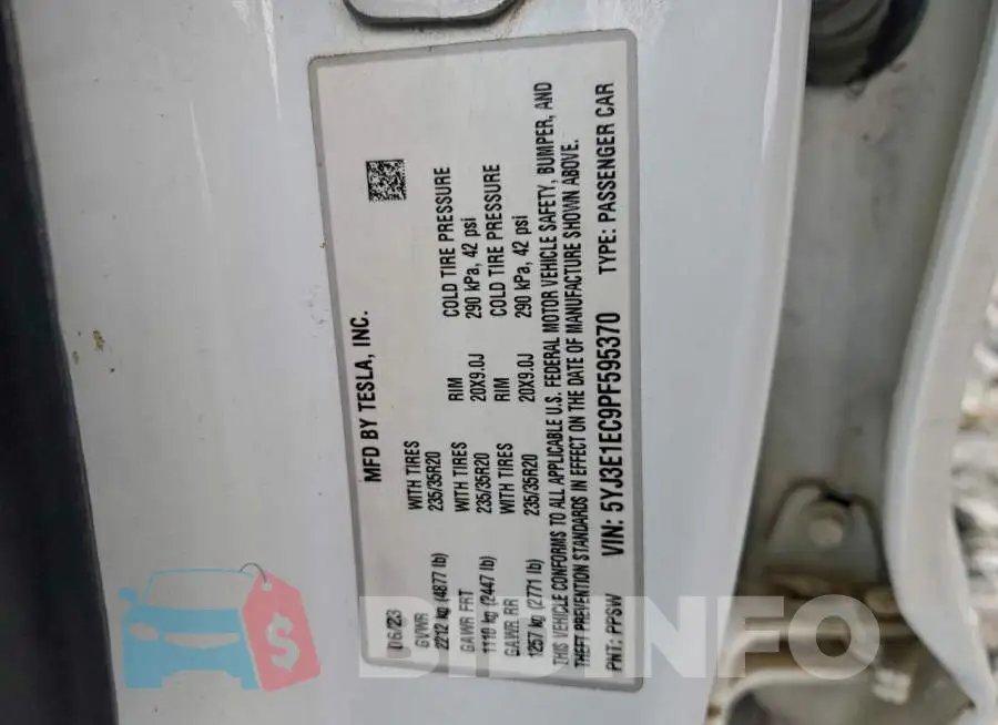 5YJ3E1EC9PF595370 Photo# 12