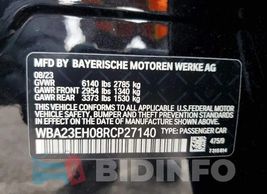 WBA23EH08RCP27140 Photo# 13