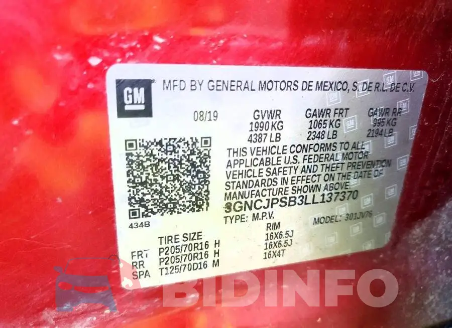 3GNCJPSB3LL137370 Photo# 12