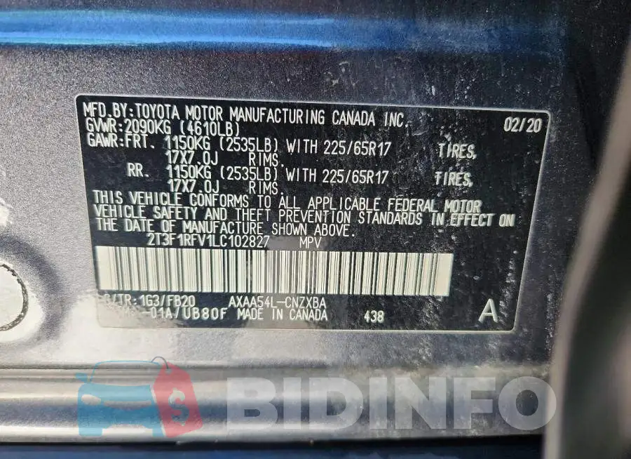 2T3F1RFV1LC102827 Photo# 14