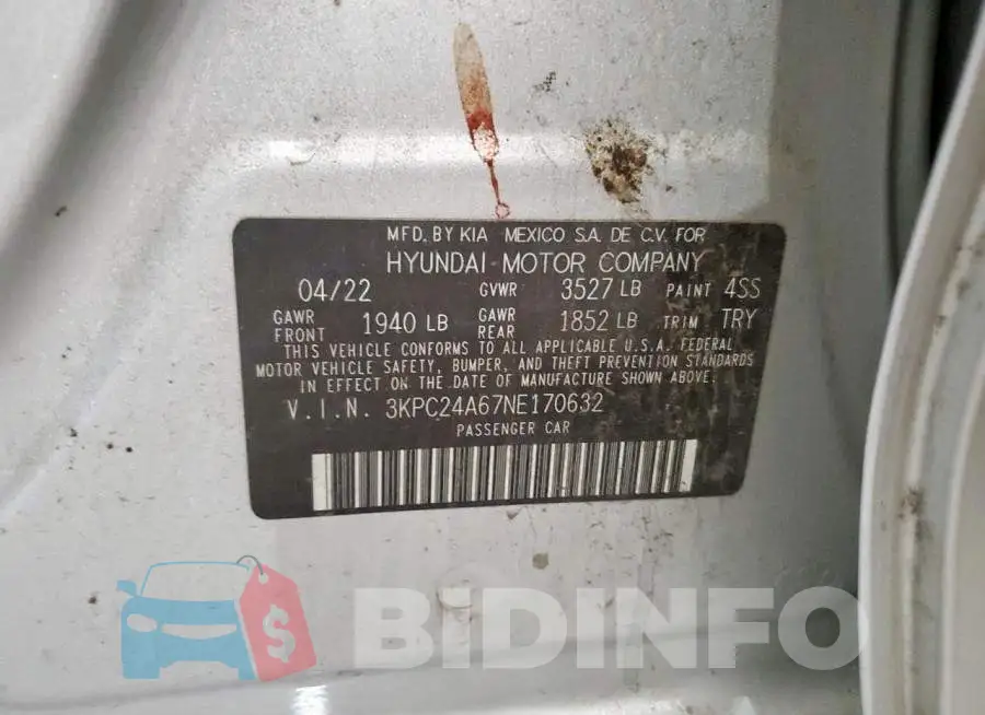 3KPC24A67NE170632 Photo# 12