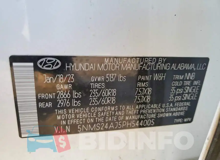 5NMS24AJ5PH544005 Photo# 13