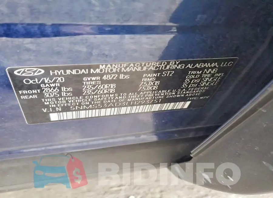 5NMS53AD3LH293751 Photo# 12