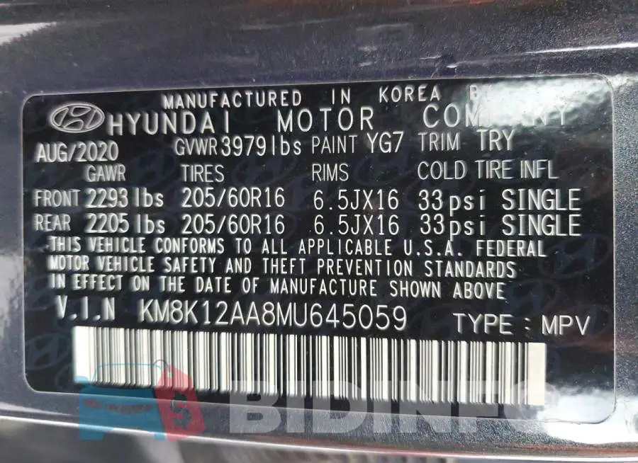 KM8K12AA8MU645059 Photo# 14