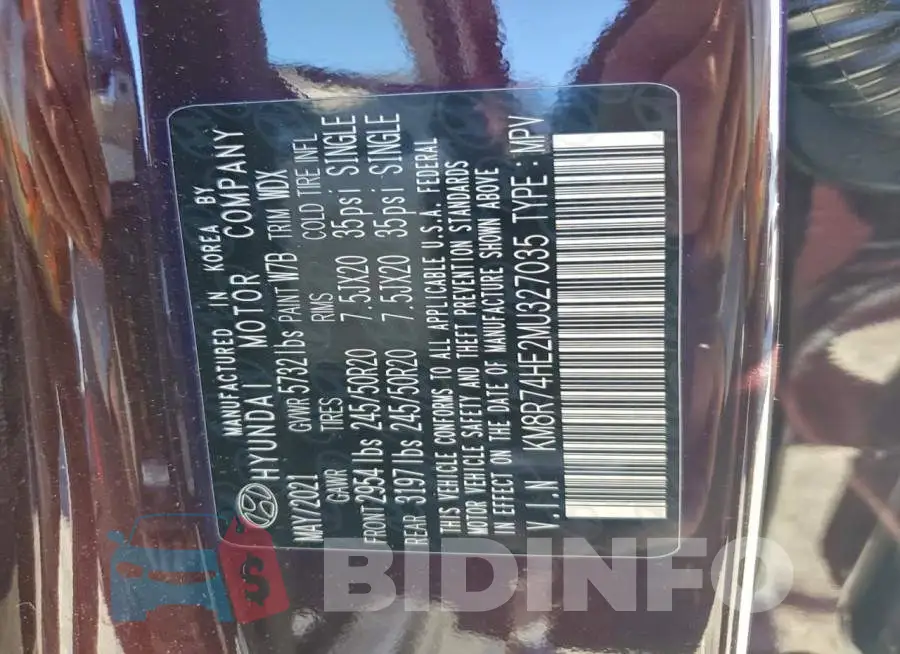 KM8R74HE2MU327035 Photo# 13