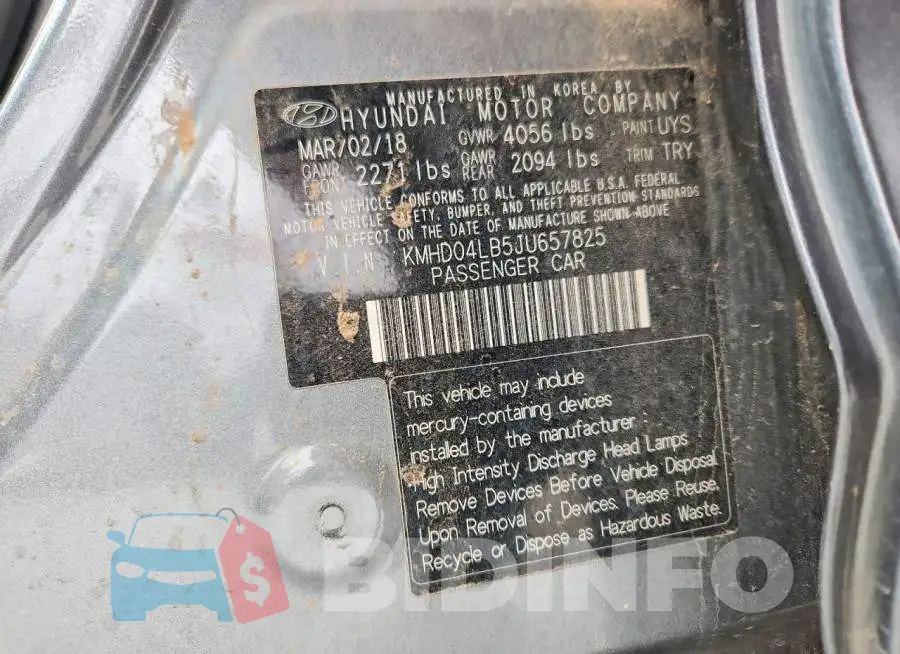 KMHD04LB5JU657825 Photo# 13