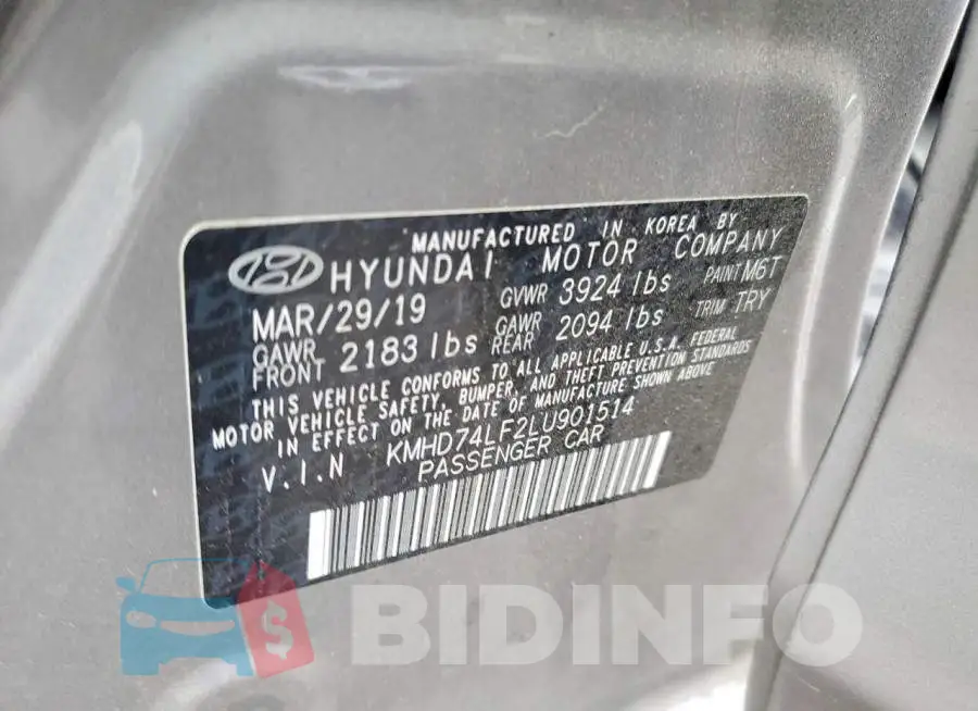 KMHD74LF2LU901514 Photo# 12