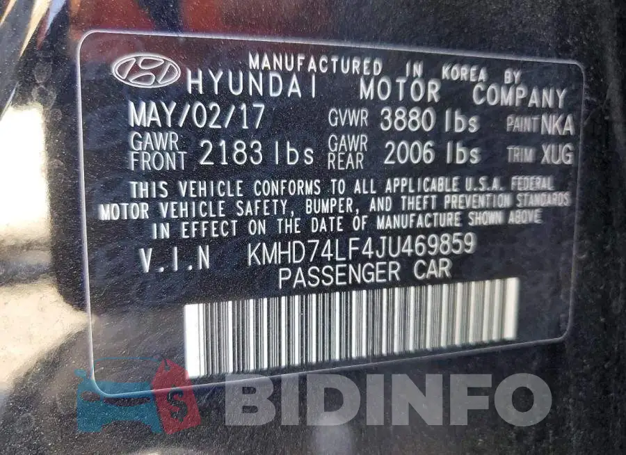 KMHD74LF4JU469859 Photo# 13