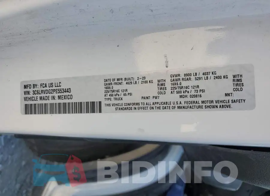 3C6LRVDG2PE553443 Photo# 14