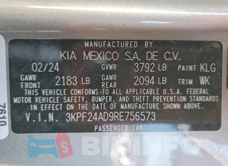 3KPF24AD9RE756573 Photo# 13