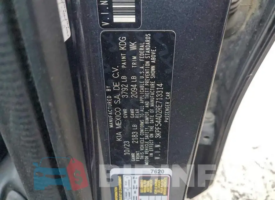3KPF54AD2RE713314 Photo# 12
