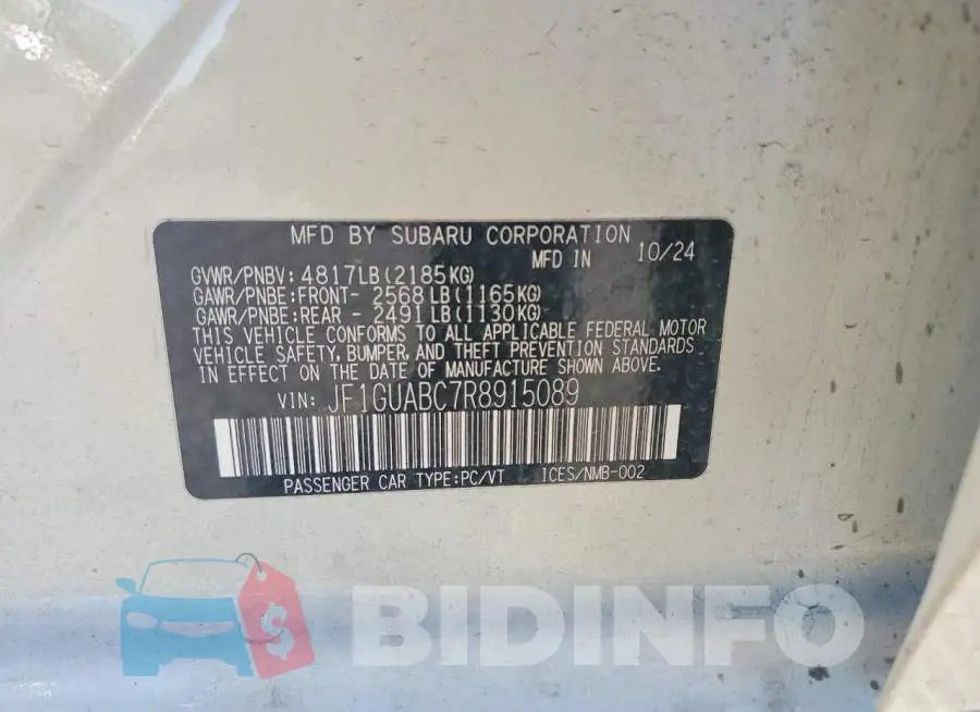 JF1GUABC7R8915089 Photo# 12