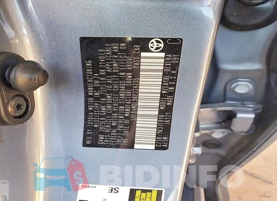 5YFB4MDE9RP224235 Photo# 12