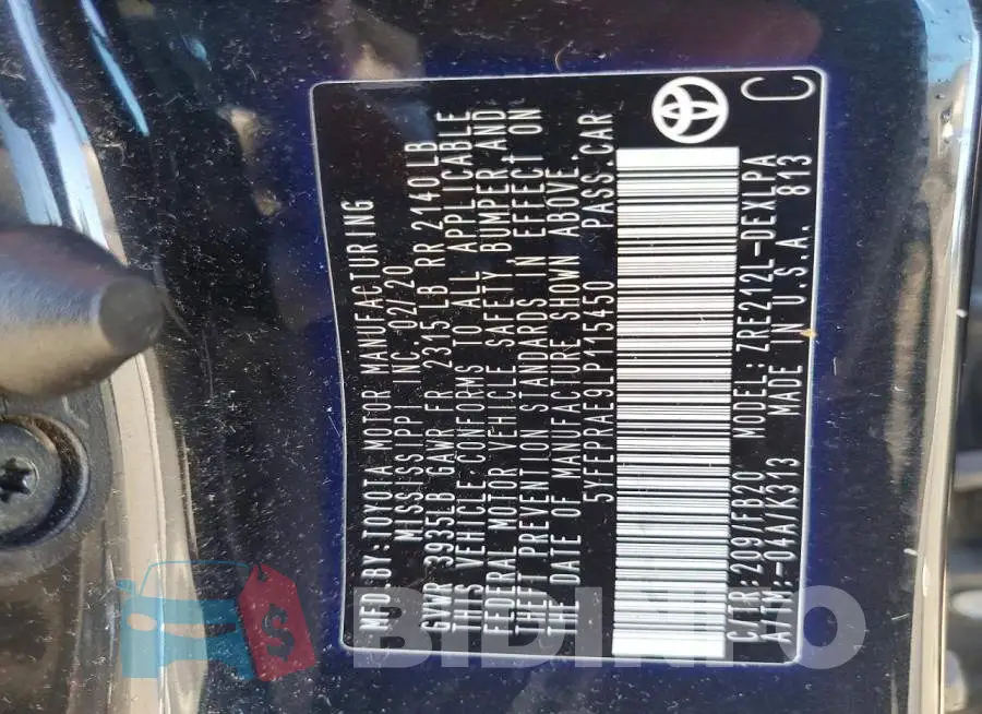 5YFEPRAE9LP115450 Photo# 13