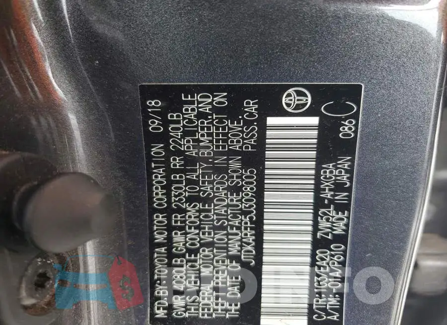 JTDKARFP5J3098005 Photo# 12