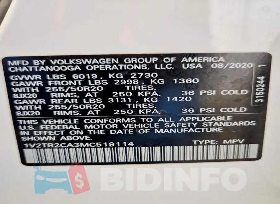 1V2TR2CA3MC519114 Photo# 13