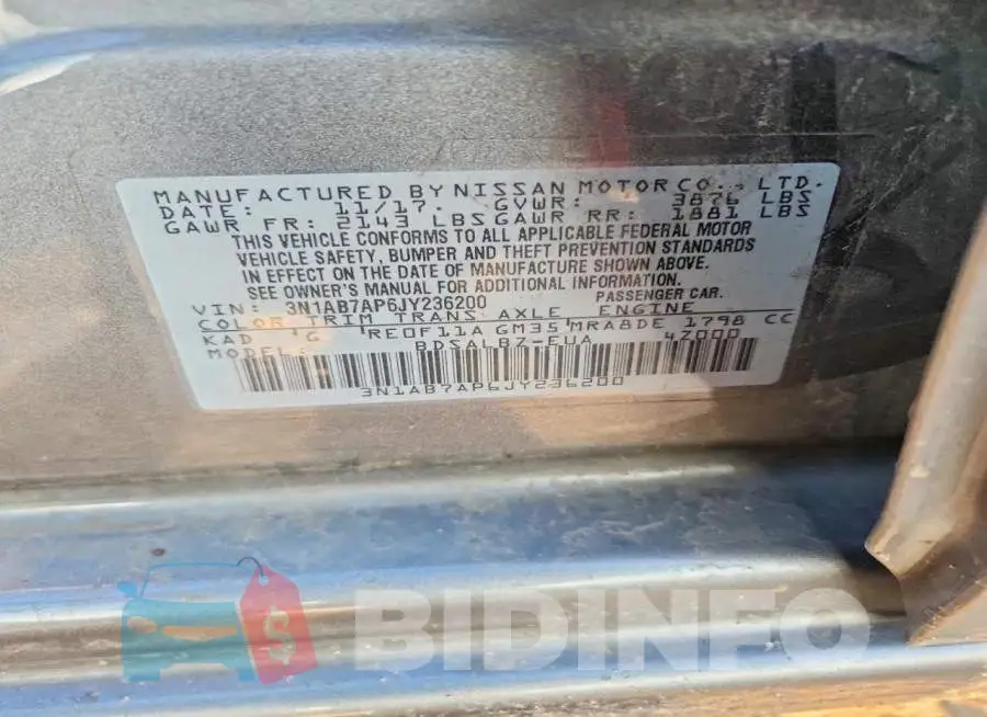 3N1AB7AP6JY236200 Photo# 12
