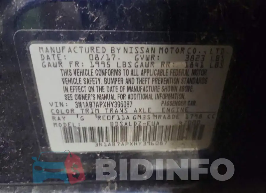 3N1AB7APXHY396087 Photo# 13