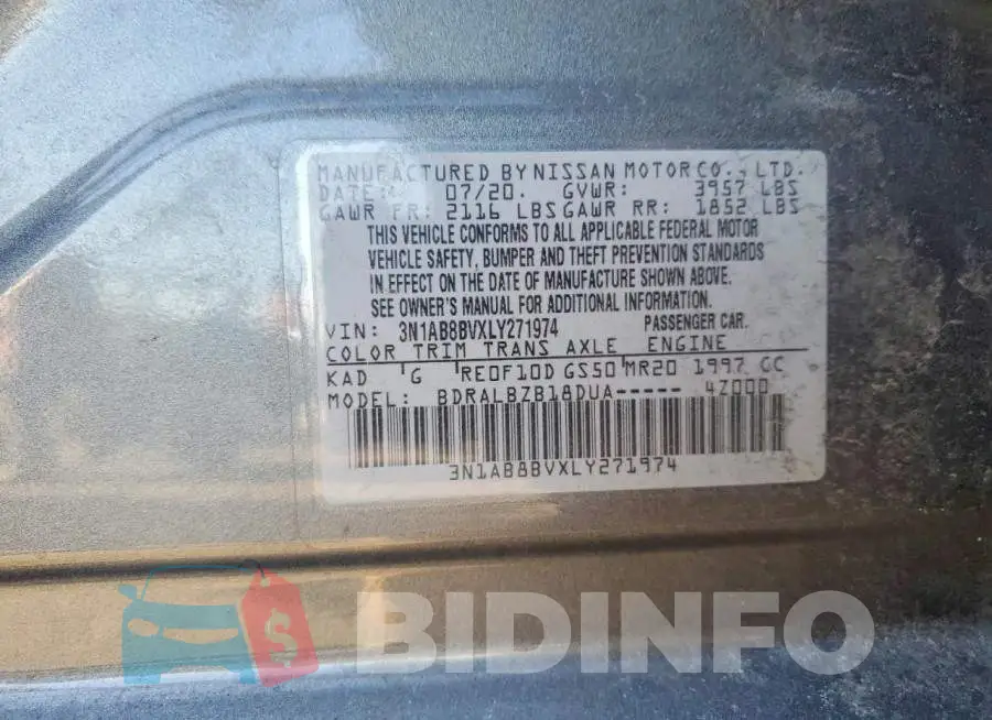 3N1AB8BVXLY271974 Photo# 12