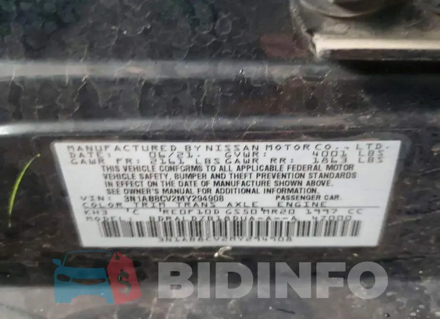 3N1AB8CV2MY294908 Photo# 12
