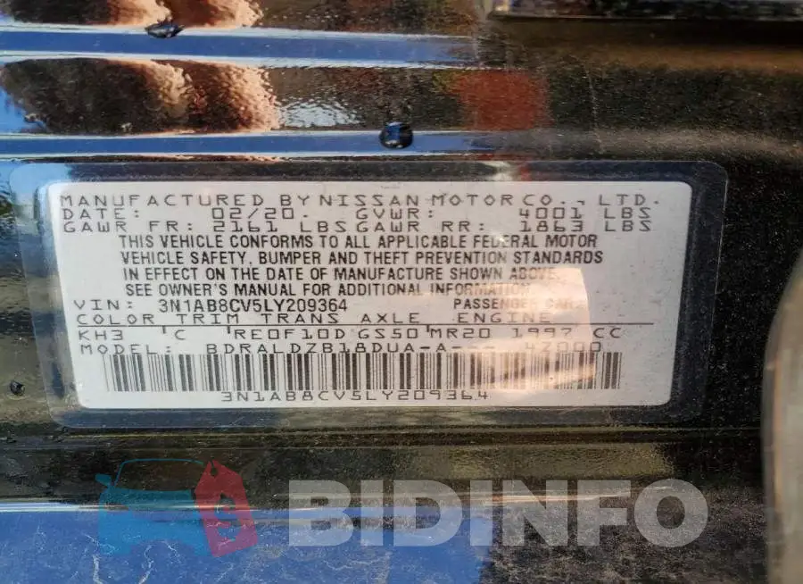 3N1AB8CV5LY209364 Photo# 12