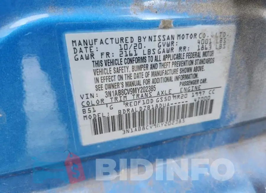 3N1AB8CV9MY202385 Photo# 12