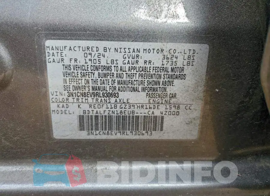3N1CN8EV9RL930693 Photo# 12